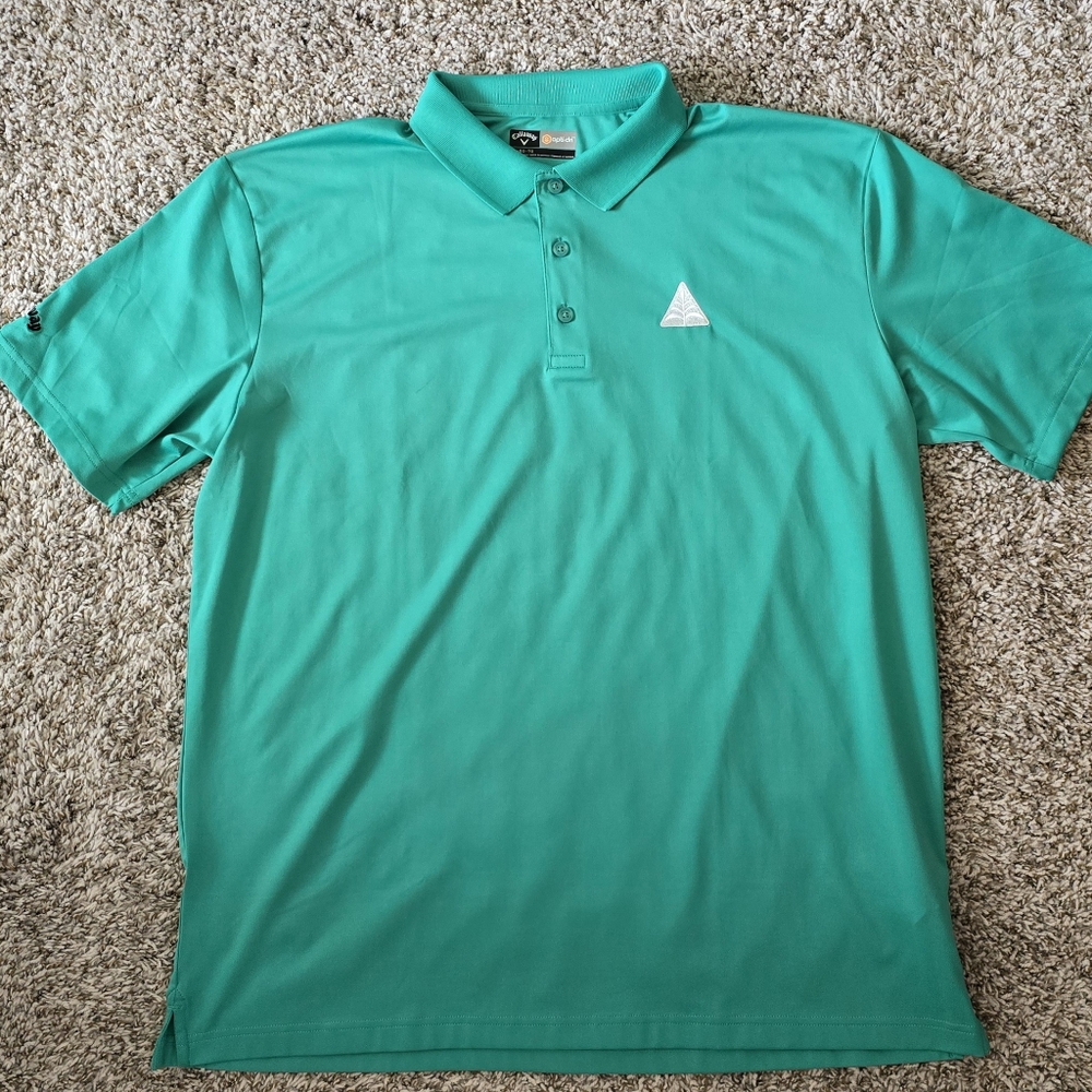 Callaway Men's XL Opti-Dri Turquoise Golf Polo